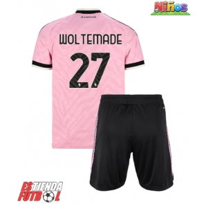 Juventus Nick Woltemade #27 Segunda Equipación Niños 2026-27 Manga Corta (+ Pantalones cortos)